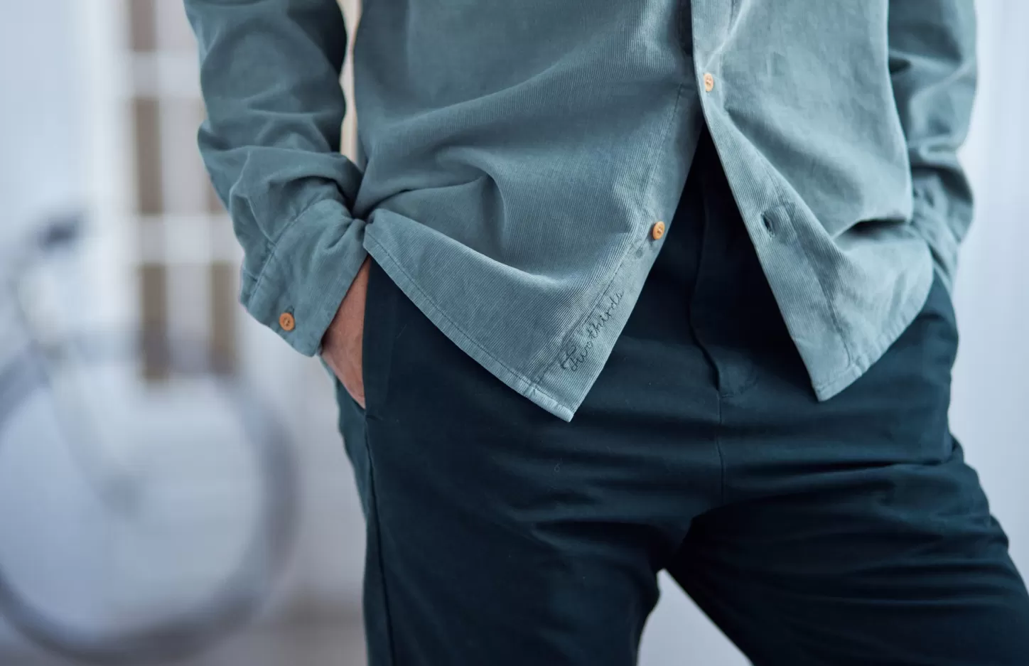 Cheap Dovhy Men Trousers
